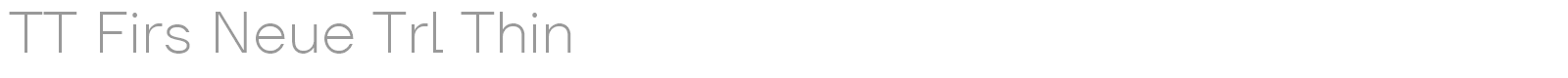 TT Firs Neue font preview